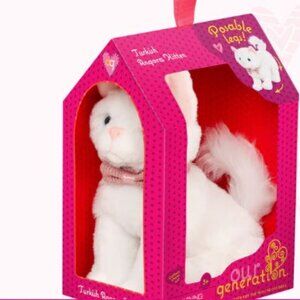 Our Generation Posable Turkish Angora Kitten 6" Pet Cat Plush